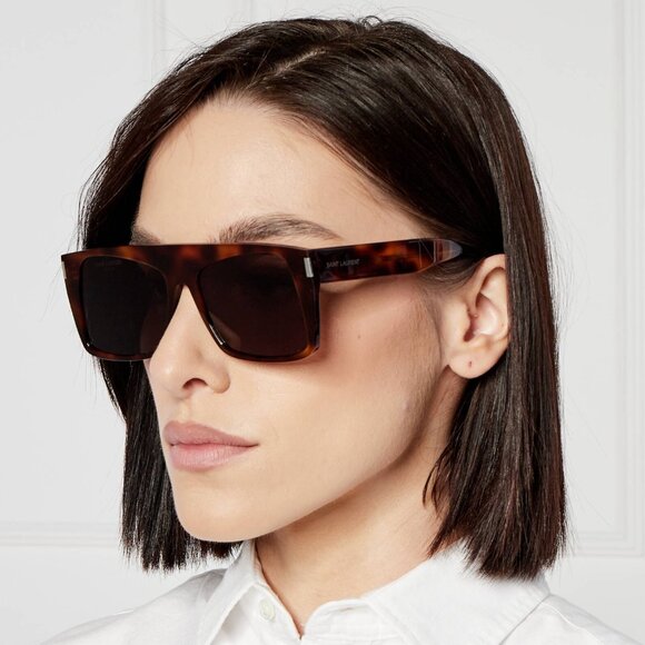 NWT SAINT LAURENT HAVANA WOMEN SUNGLASSES - Picture 1 of 4